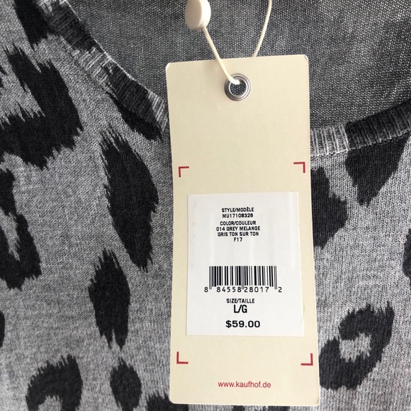 Manguun Cheetah Sweater Dress size L - Picture 2 of 3